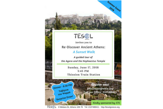 Read more about the article Register for the TESOL Greece Summer Event 2018