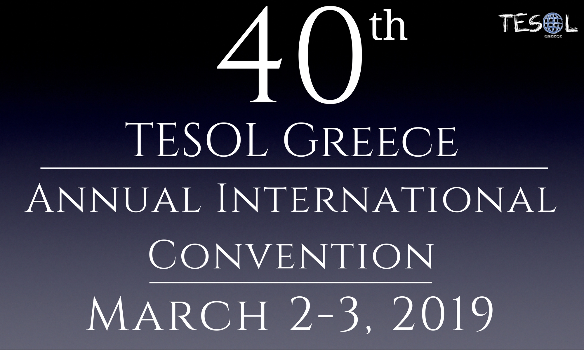 Read more about the article TESOL Greece 40th Annual International Convention