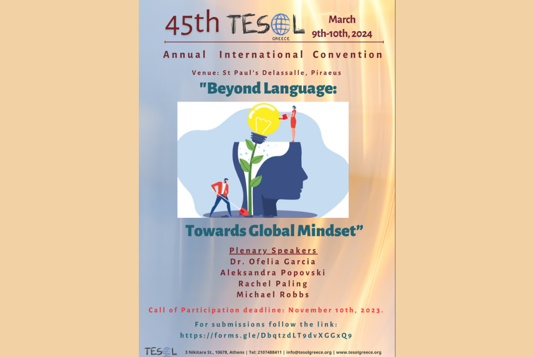 Read more about the article Call for Participation: 45th TESOL Greece Annual International Convention