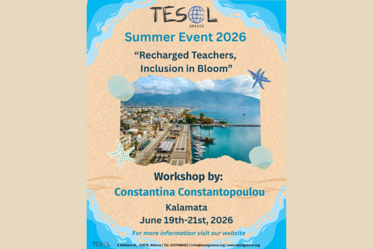 Read more about the article Join us at the TESOL Greece Summer Event June 19th-21st, 2026!